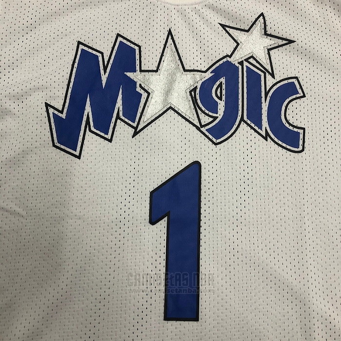 Camiseta Manga Corta Orlando Magic Tracy McGrady #1 Blanco